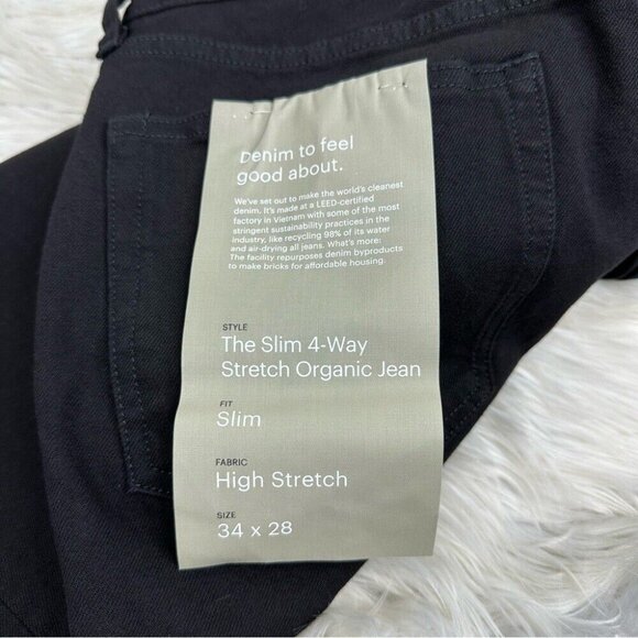 Everlane Uniform Men’s NWT Black The Slim 4-Way Stretch Minimalist Jean W34/L28 - Picture 7 of 13